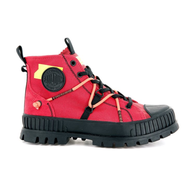 Bottes Palladium Pallashock Re-craft Femme Rouge | FR SUH179W